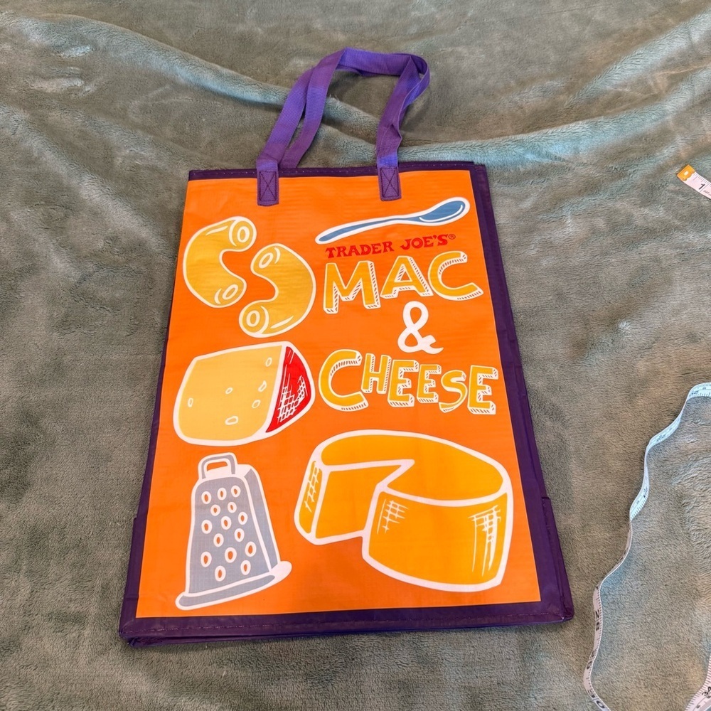 NEW Trader Joe’s Reusable Tote Bag Bundle (2) - Cheese - Picture 9 of 16